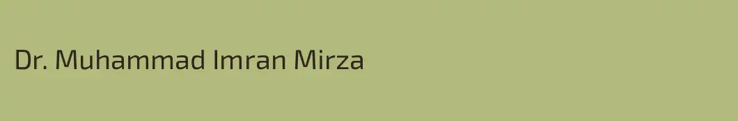 Dr. Muhammad Imran Mirza